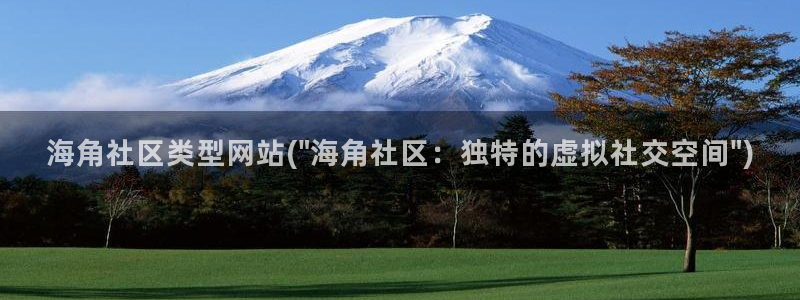 海角社区网页版注册：海角社区类型网站(\