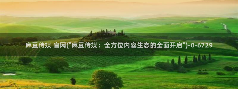 麻豆传媒官网app污：麻豆传媒 官网(\