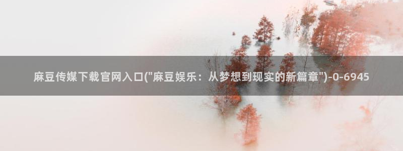 台湾麻豆传媒官网app：麻豆传媒下载官网入口(\